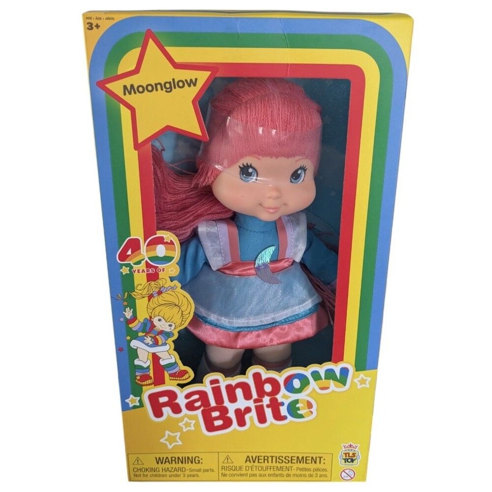 Rainbow Brite Moonglow 12" Plush Doll 40th Anniversary TLS Toys Retro New Boxed